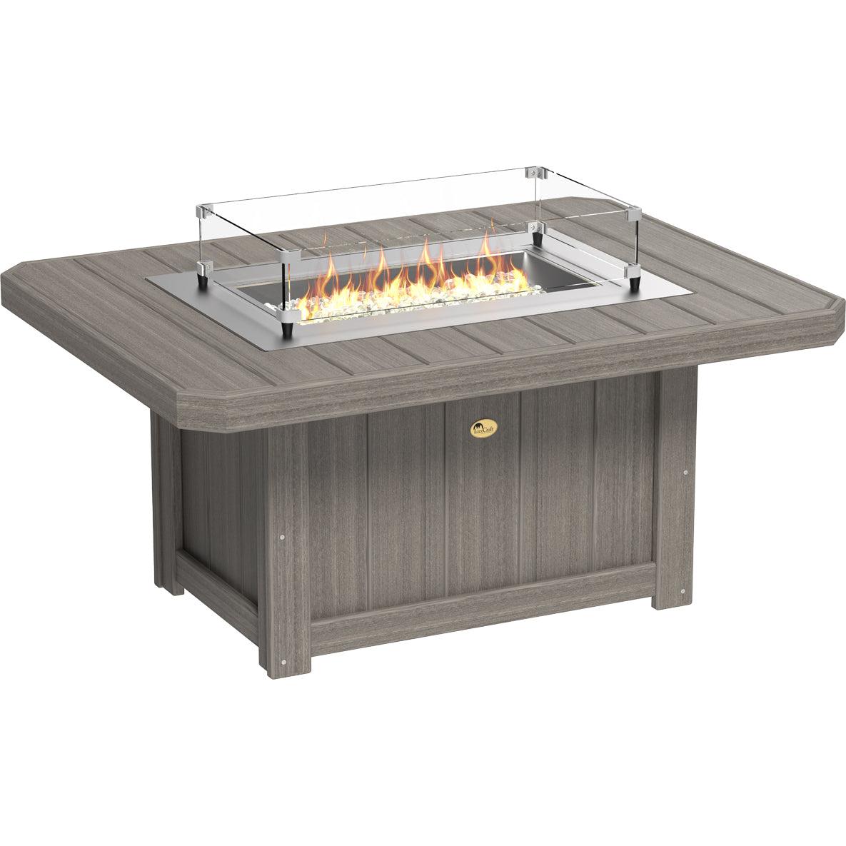 LuxCraft Lumin 51-Inch Rectangular Fire Pit Table
