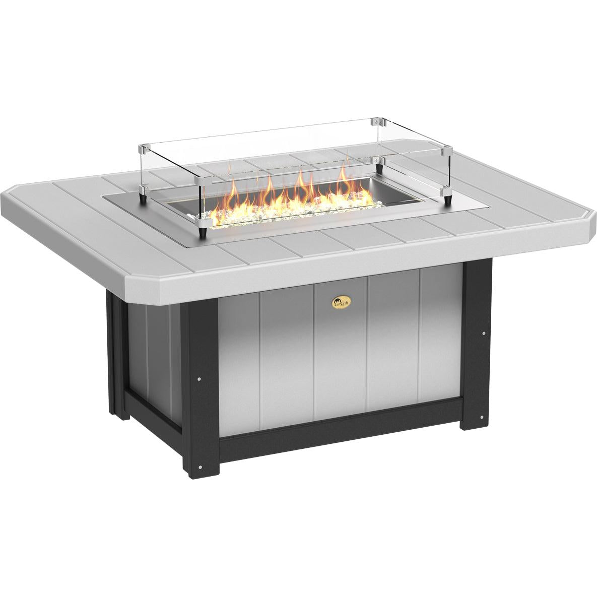LuxCraft Lumin 51-Inch Rectangular Fire Pit Table