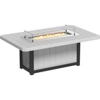 LuxCraft Lumin 79-Inch Rectangular Dining Height Fire Table