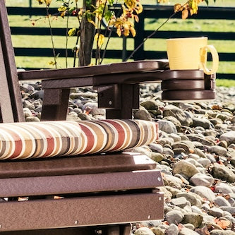 LuxCraft Deluxe 2' Poly Adirondack Glider Weather Resistant Outdoor