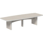 LuxCraft Urban 48-Inch x 120-Inch Oval Poly Dining Table