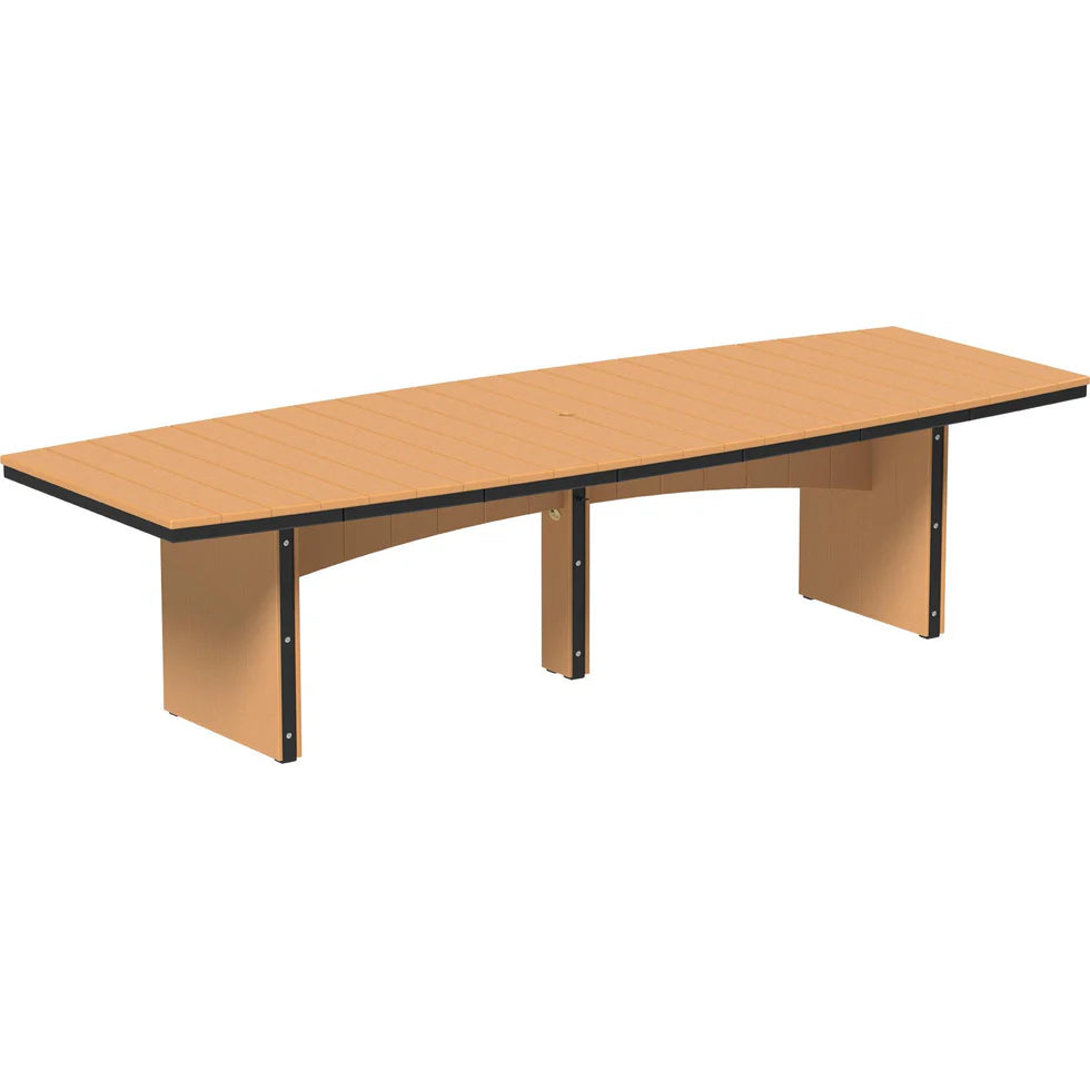 LuxCraft Urban 48-Inch x 120-Inch Oval Poly Dining Table