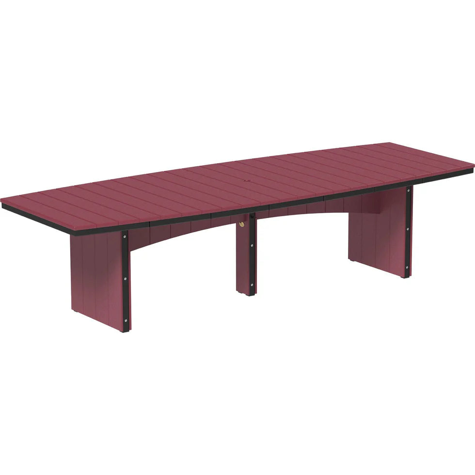 LuxCraft Urban 48-Inch x 120-Inch Oval Poly Dining Table