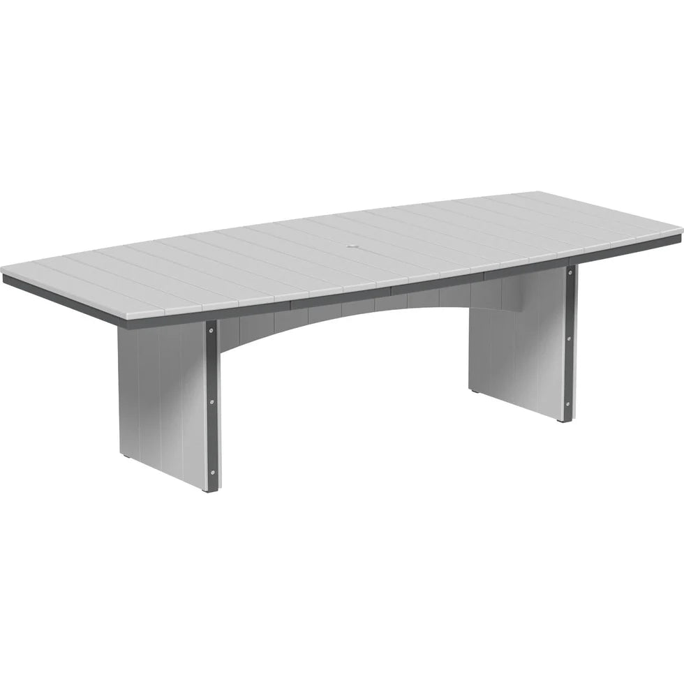 LuxCraft Urban 48-Inch x 96-Inch Oval Poly Dining Table