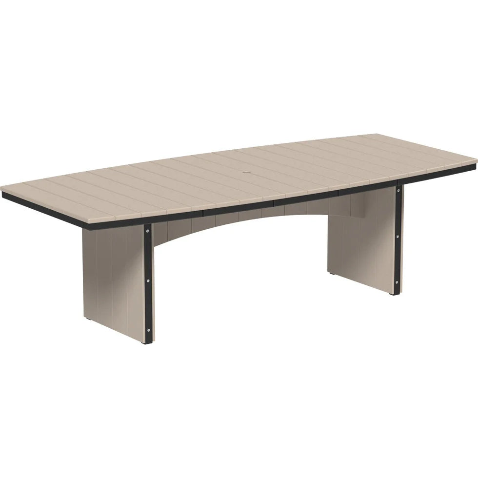 LuxCraft Urban 48-Inch x 96-Inch Oval Poly Dining Table