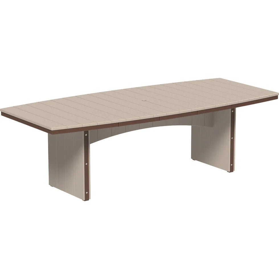 LuxCraft Urban 48-Inch x 96-Inch Oval Poly Dining Table