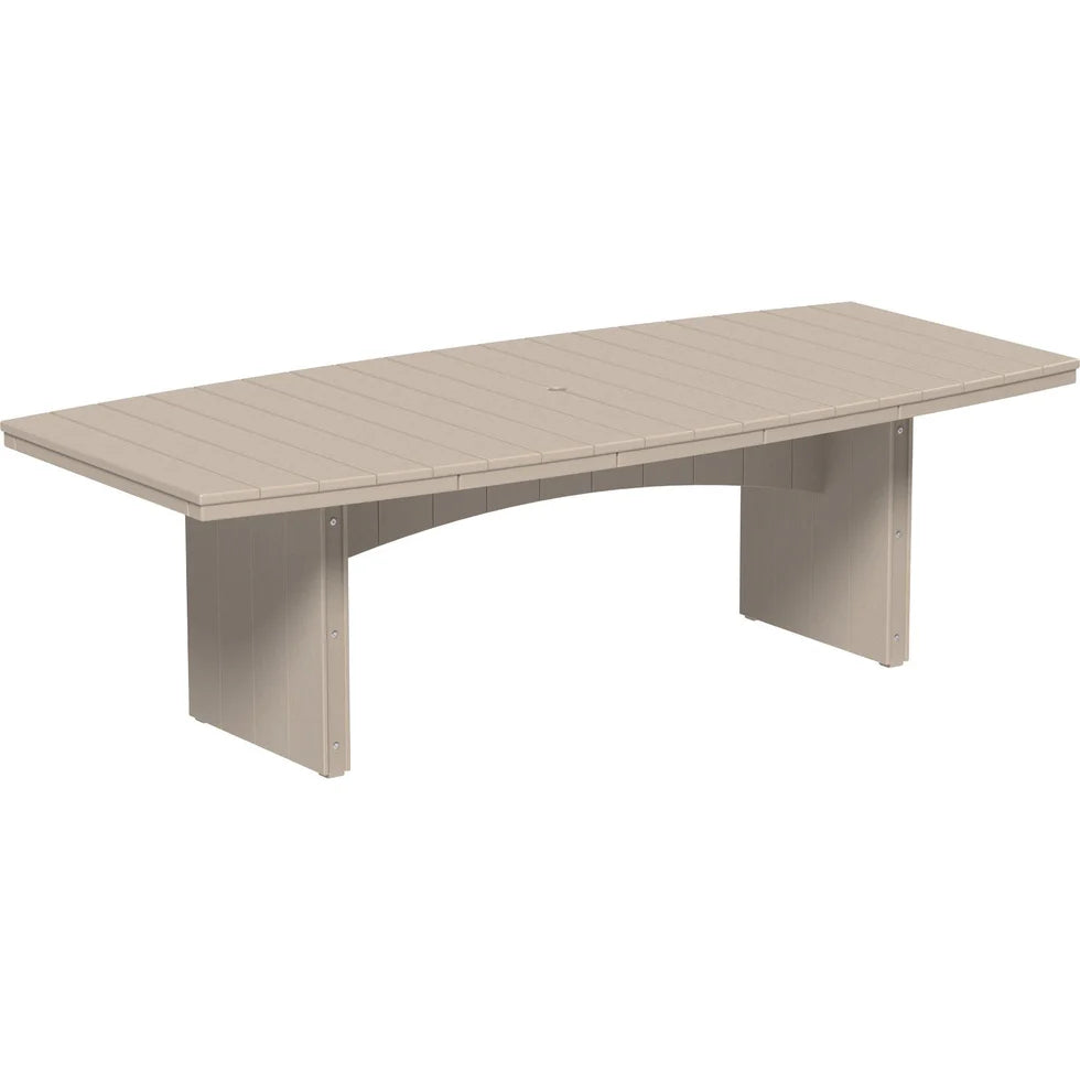LuxCraft Urban 48-Inch x 96-Inch Oval Poly Dining Table
