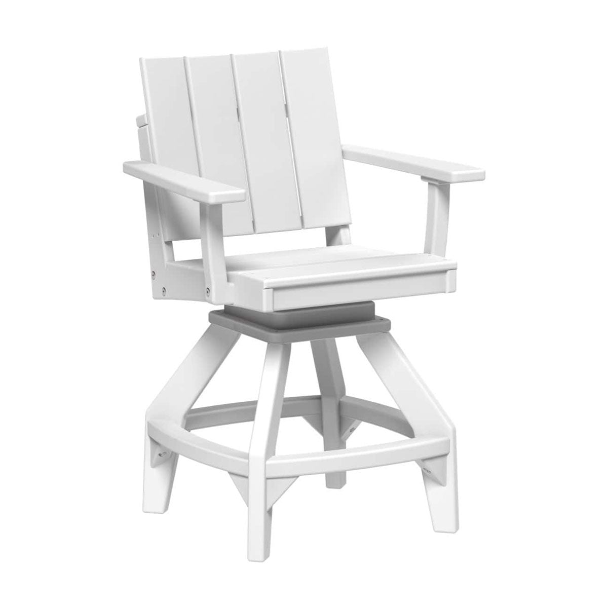 LuxCraft Urban Swivel Chair Dining Height Poly Outdoor