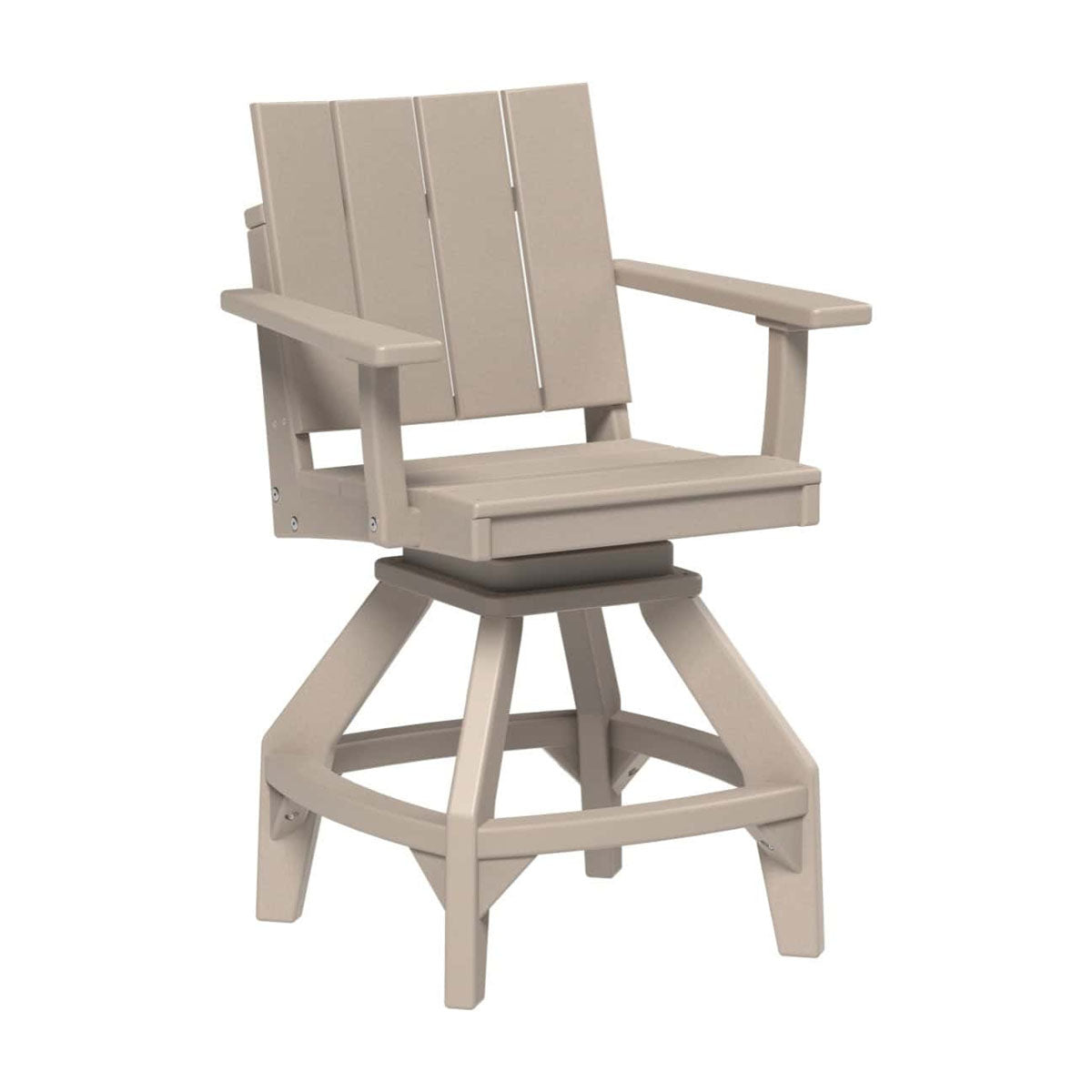 LuxCraft Urban Swivel Chair Dining Height Poly Outdoor