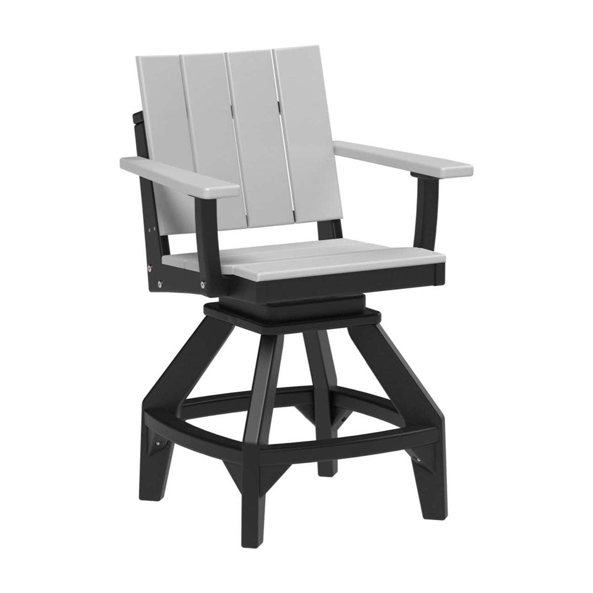 LuxCraft Urban Swivel Chair Dining Height Poly Outdoor