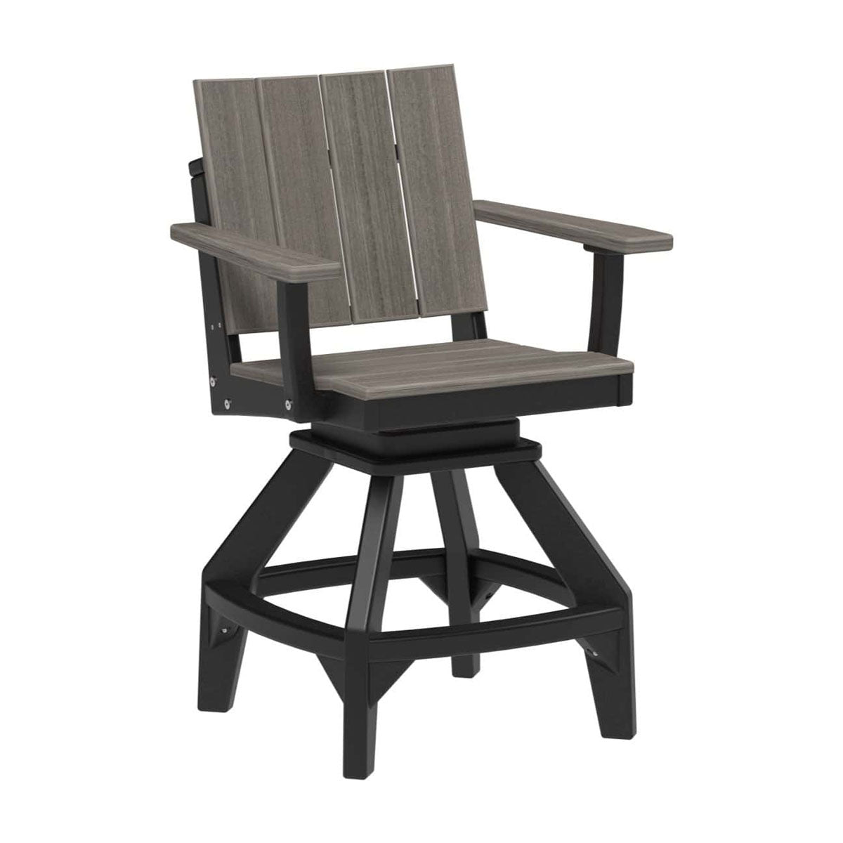 LuxCraft Urban Swivel Chair Dining Height Poly Outdoor
