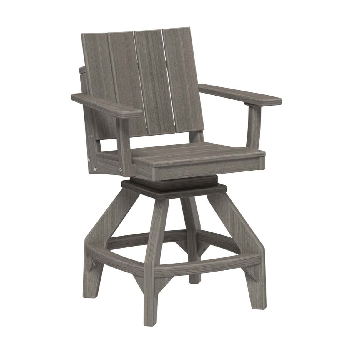 LuxCraft Urban Swivel Chair Dining Height Poly Outdoor