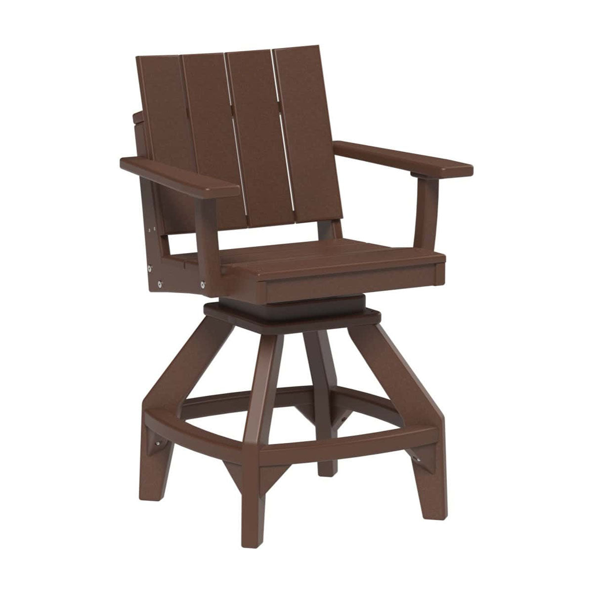 LuxCraft Urban Swivel Chair Dining Height Poly Outdoor
