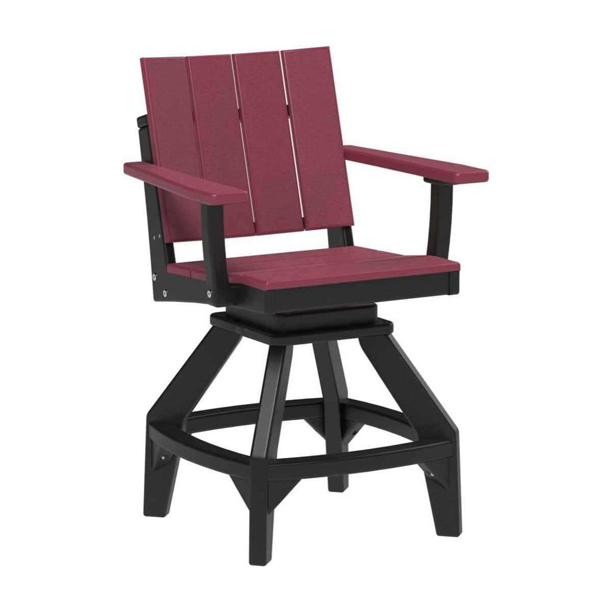 LuxCraft Urban Swivel Chair Dining Height Poly Outdoor