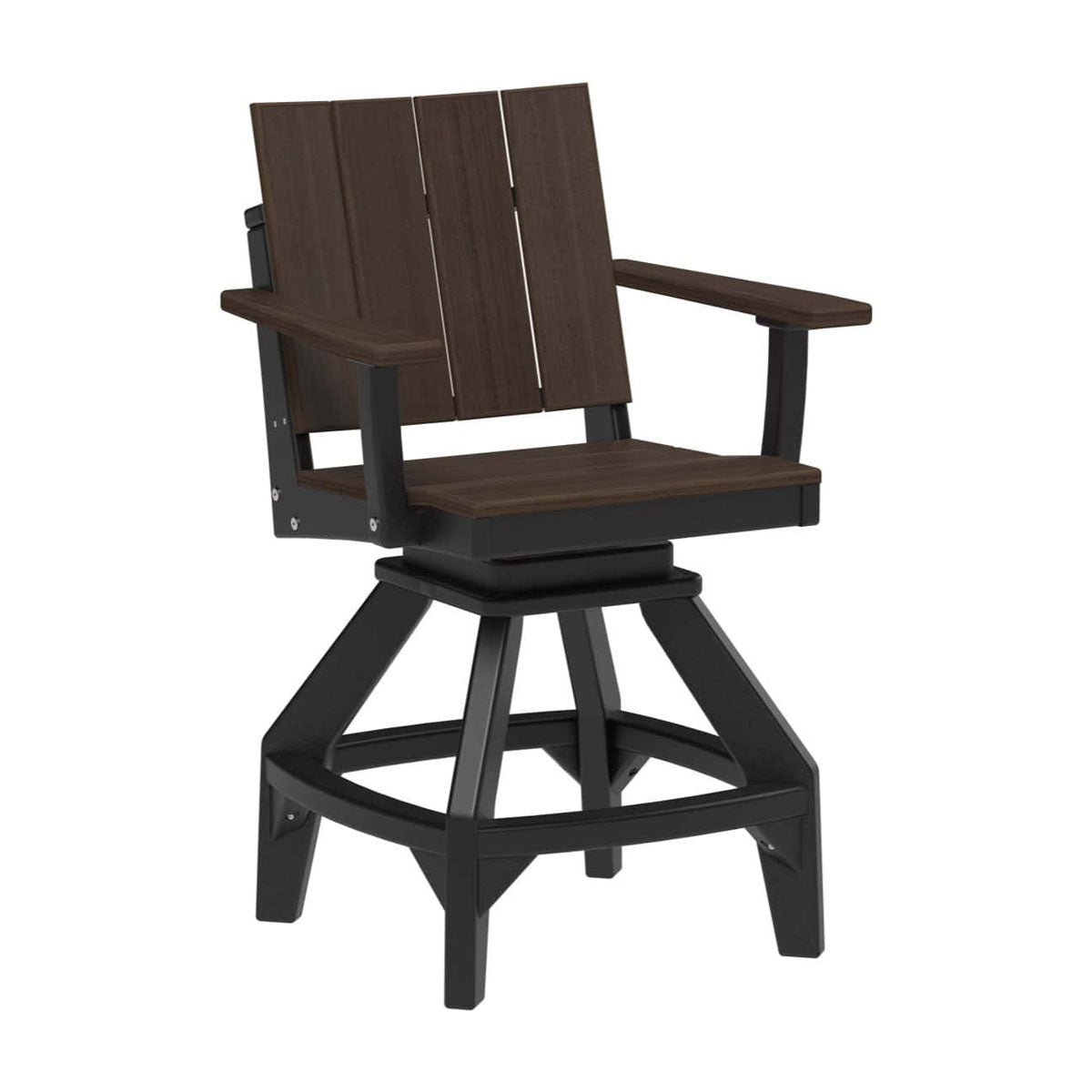 LuxCraft Urban Swivel Chair Dining Height Poly Outdoor