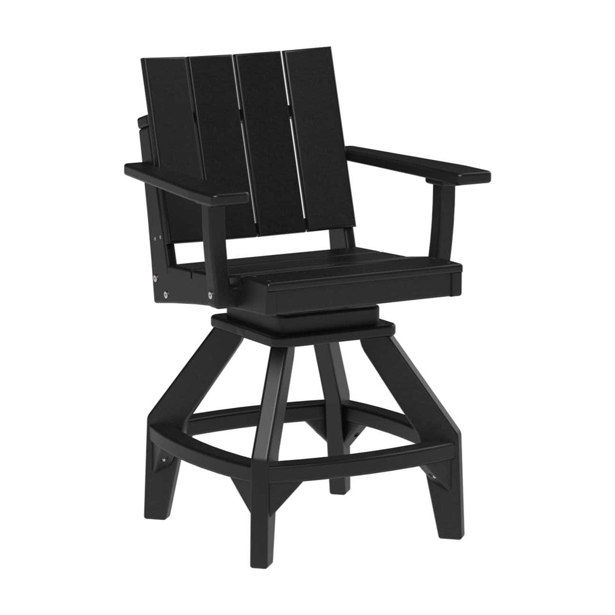 LuxCraft Urban Swivel Chair Dining Height Poly Outdoor