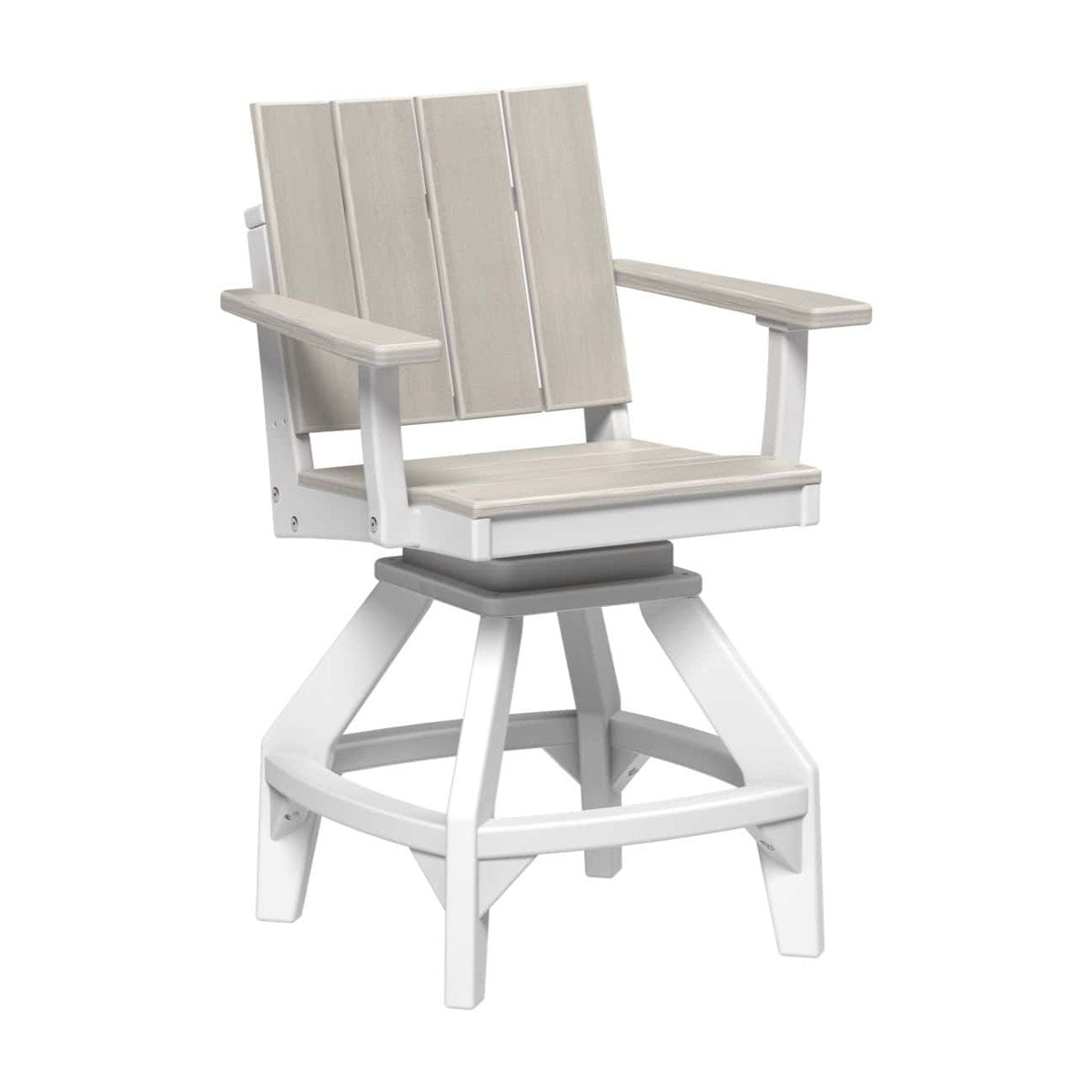 LuxCraft Urban Swivel Chair Dining Height Poly Outdoor