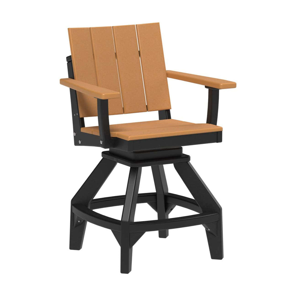 LuxCraft Urban Swivel Chair Dining Height Poly Outdoor