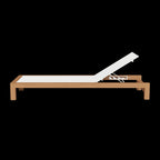 Harbour Outdoor Pacific Angled Sun Lounge Teak Natural Batyline White
