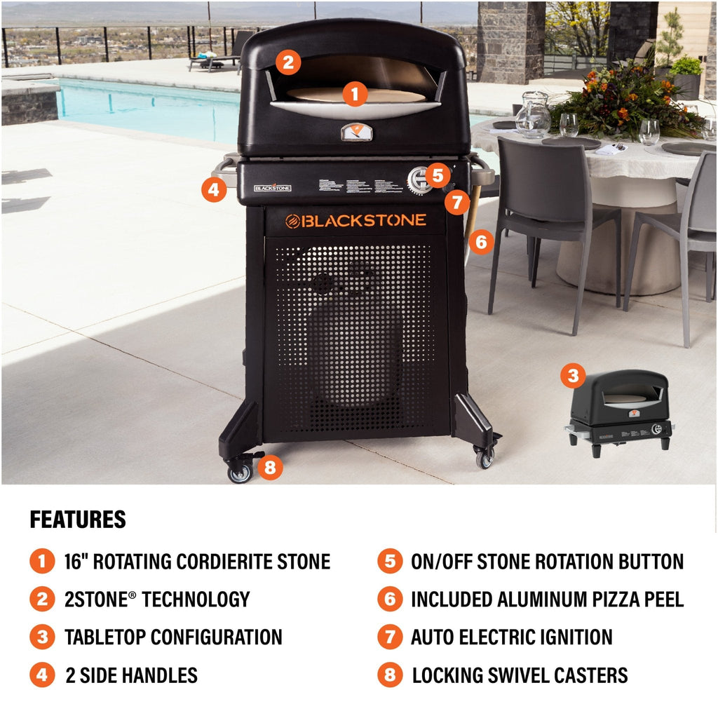 Blackstone Pizza Oven with Mobile Cart - 6825