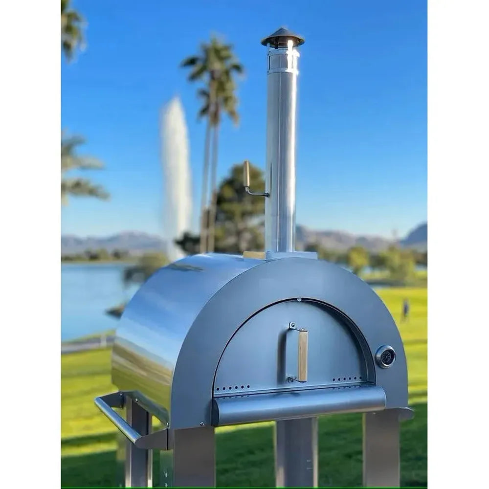 Wood Burning Pizza Oven and Stand