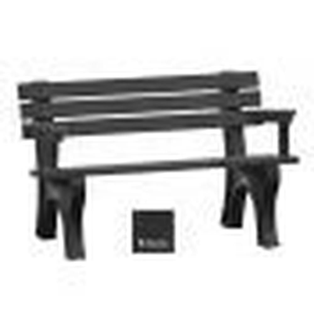Polly Products Economizer 4 ft. Outdoor Park Bench with Back & Arms