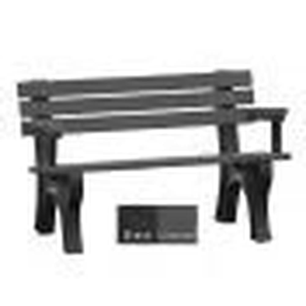 Polly Products Economizer 4 ft. Outdoor Park Bench with Back & Arms
