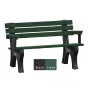 Polly Products Economizer 4 ft. Outdoor Park Bench with Back & Arms