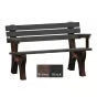 Polly Products Economizer 4 ft. Outdoor Park Bench with Back & Arms