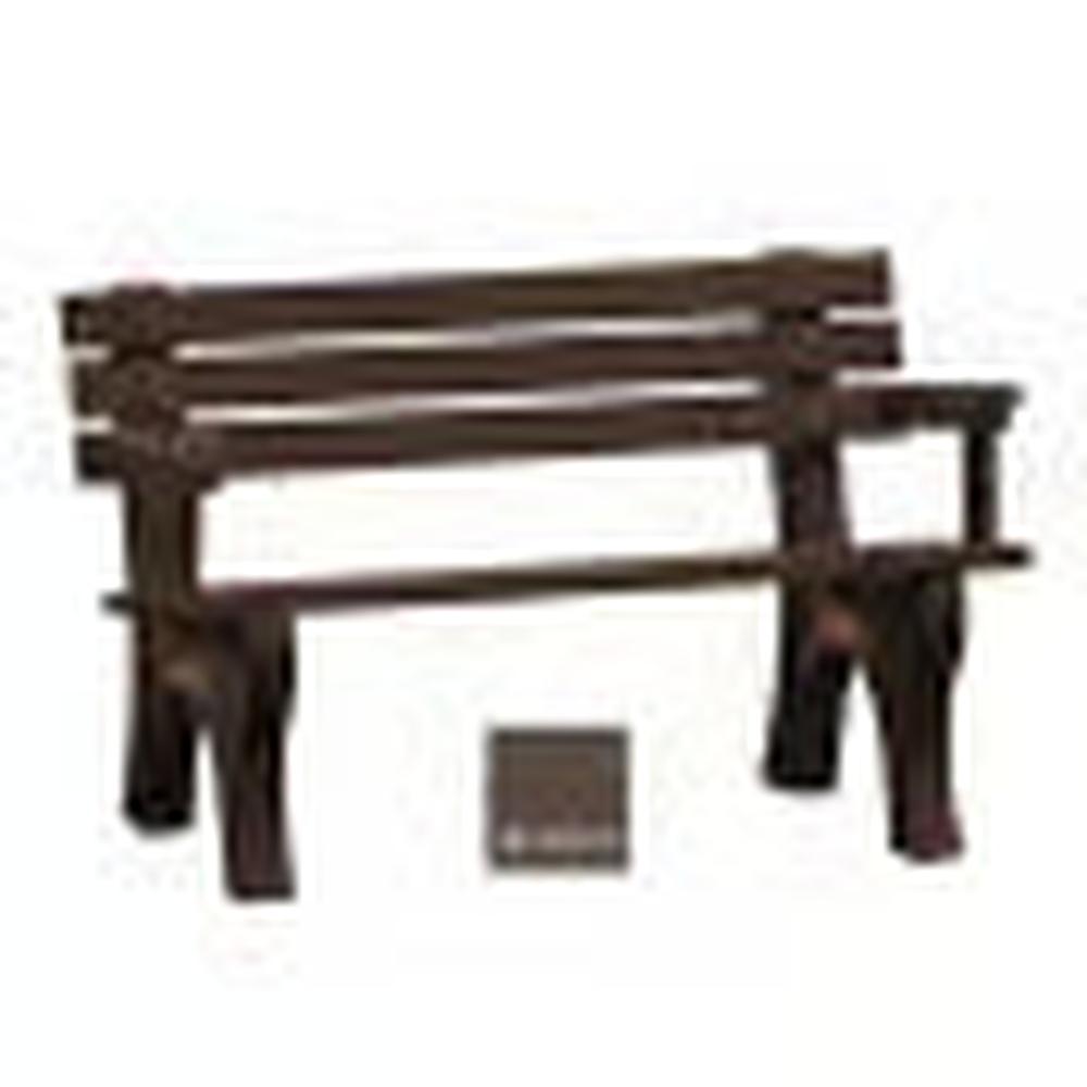 Polly Products Economizer 4 ft. Outdoor Park Bench with Back & Arms