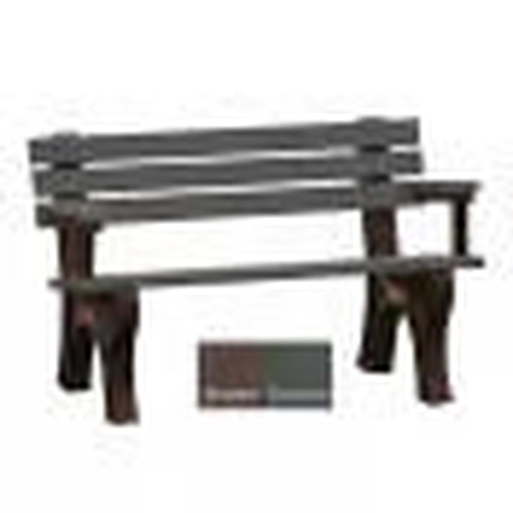 Polly Products Economizer 4 ft. Outdoor Park Bench with Back & Arms