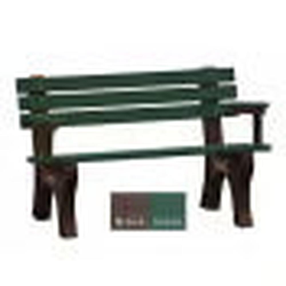 Polly Products Economizer 4 ft. Outdoor Park Bench with Back & Arms