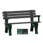 Polly Products Economizer 4 ft. Outdoor Park Bench with Back & Arms