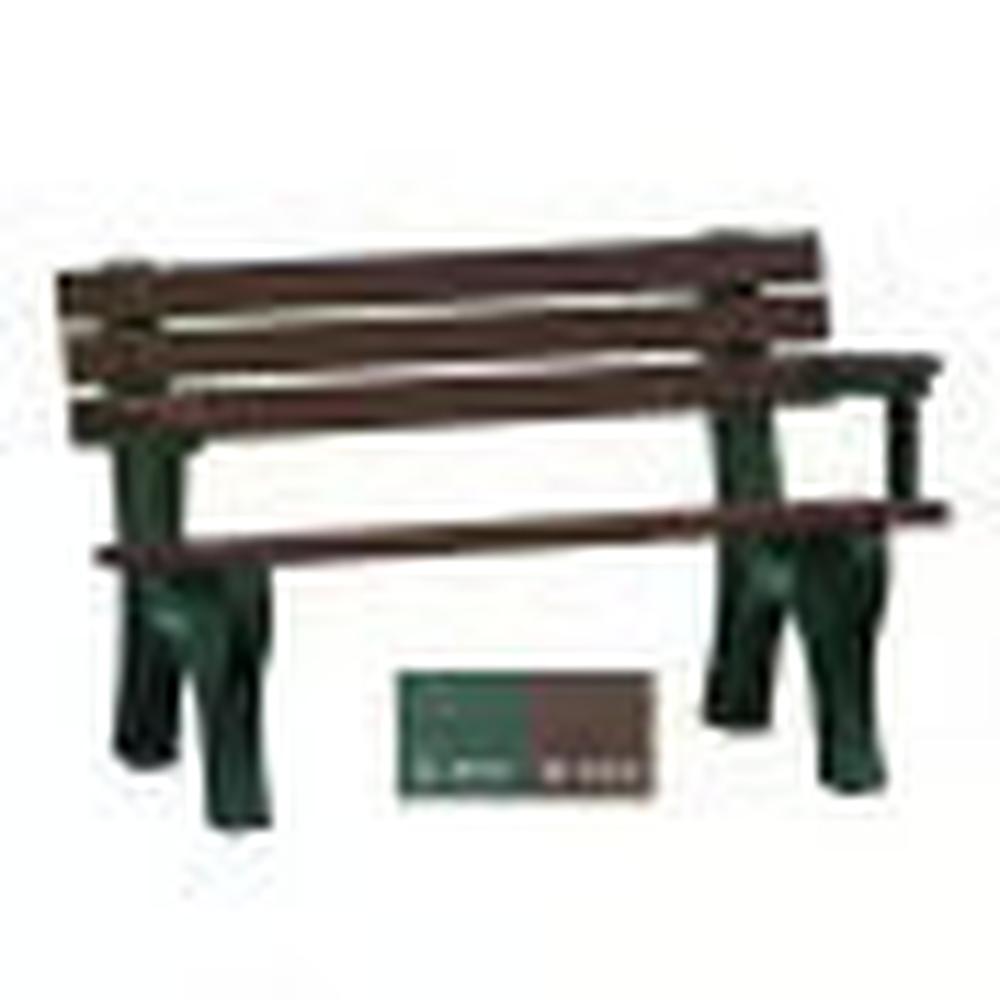 Polly Products Economizer 4 ft. Outdoor Park Bench with Back & Arms