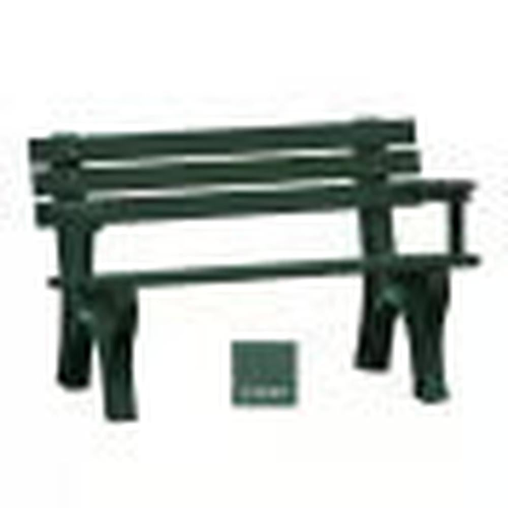 Polly Products Economizer 4 ft. Outdoor Park Bench with Back & Arms