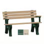 Polly Products Economizer 4 ft. Outdoor Park Bench with Back & Arms