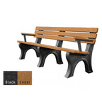 Polly Products Economizer 6 ft. Outdoor Park Bench with Back & Arms