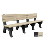 Polly Products Economizer 8 ft. Outdoor Park Bench with Back