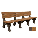 Polly Products Economizer 8 ft. Outdoor Park Bench with Back