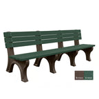 Polly Products Economizer 8 ft. Outdoor Park Bench with Back