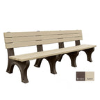 Polly Products Economizer 8 ft. Outdoor Park Bench with Back