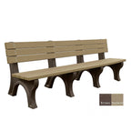 Polly Products Economizer 8 ft. Outdoor Park Bench with Back