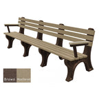 Polly Products Economizer 8 ft. Outdoor Park Bench with Back & Arms