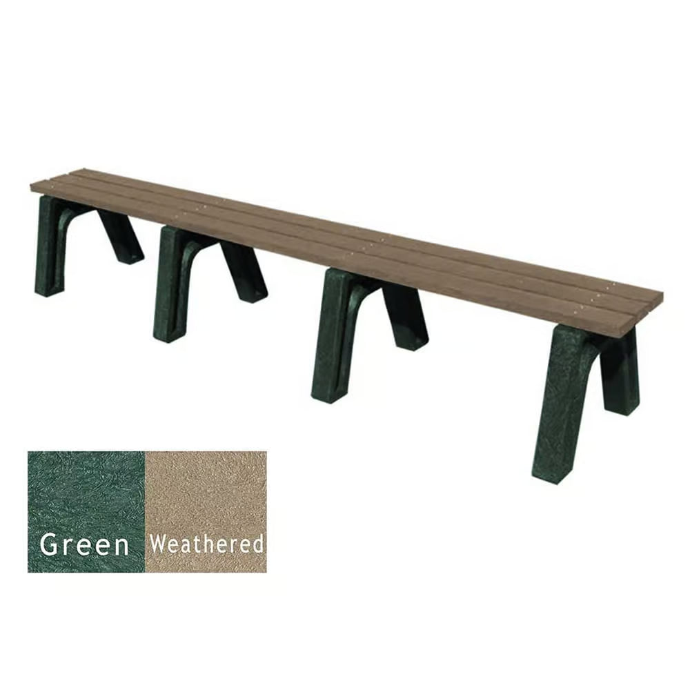 Polly Products Economizer 8 ft. Outdoor Flat Bench