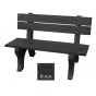 Polly Products Economizer 4 ft. Outdoor Park Bench with Back