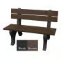 Polly Products Economizer 4 ft. Outdoor Park Bench with Back