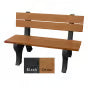 Polly Products Economizer 4 ft. Outdoor Park Bench with Back