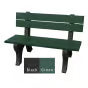 Polly Products Economizer 4 ft. Outdoor Park Bench with Back