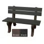 Polly Products Economizer 4 ft. Outdoor Park Bench with Back