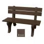 Polly Products Economizer 4 ft. Outdoor Park Bench with Back